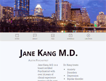 Tablet Screenshot of janekangmd.com